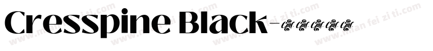 Cresspine Black字体转换